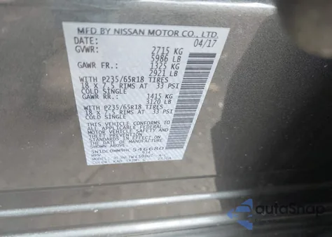 2017 Infiniti Qx60 from USA, damaged, VIN 5N1DL0MM9HC546680